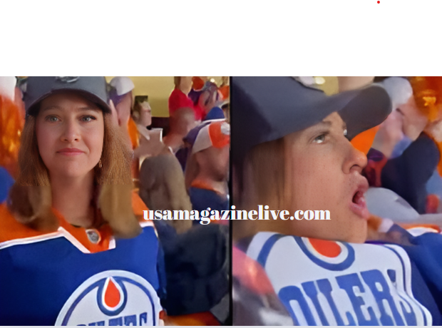 Oilers Fan Flashes Crowd