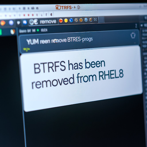 Inhibitor: Btrfs Has Been Removed from RHEL8