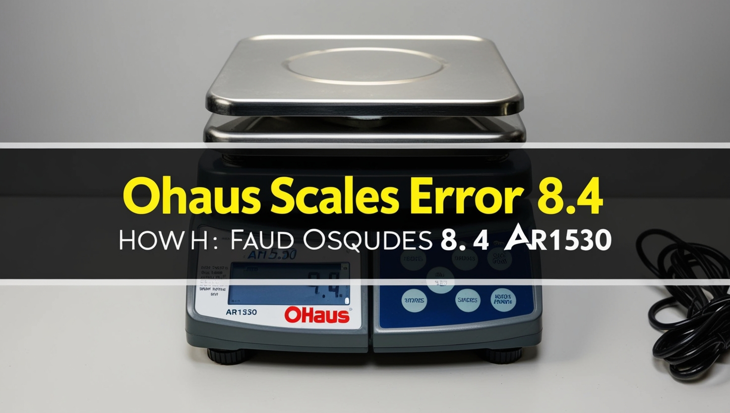 How to Fix Ohaus Scales Error 8.4 AR1530